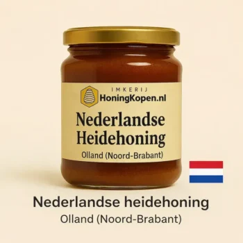 Nederlandse heidehoning 450 g uit Olland Noord-Brabant – pure streekhoning
