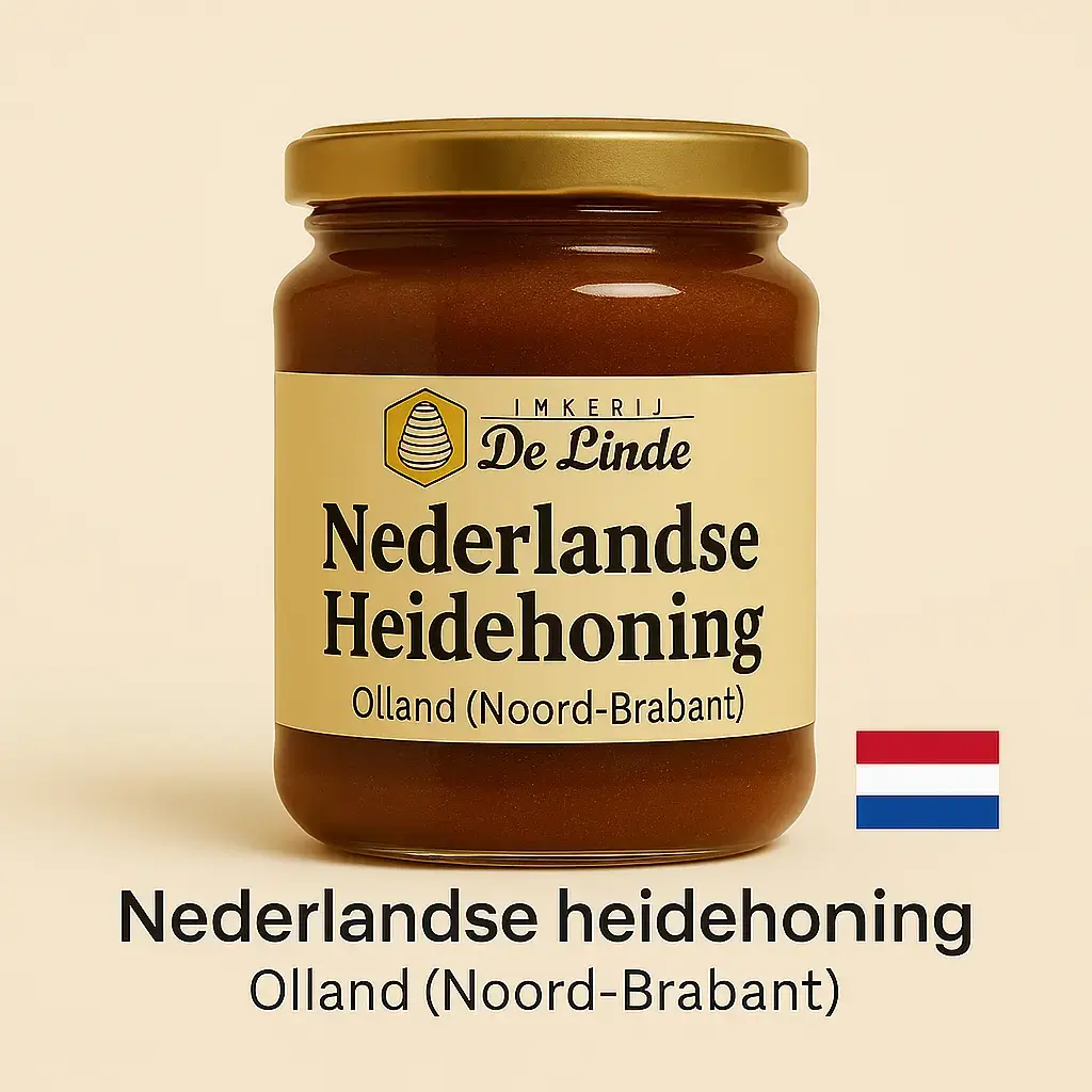 Nederlandse heidehoning 450 g uit Olland Noord-Brabant – pure streekhoning